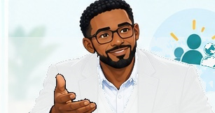 Illustrated Dr Mugalu case character